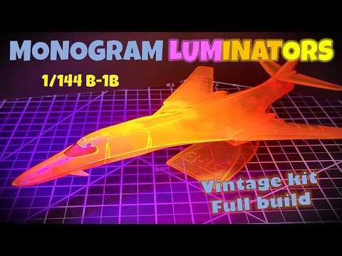 Vintage Kit Build - Monogram LUMINATORS 1/144 B-1B - Full Build