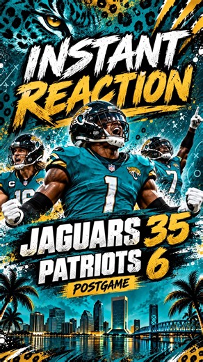JAGUARS DESTROY THE PATRIOTS 35-6 🐆| Instant Reaction