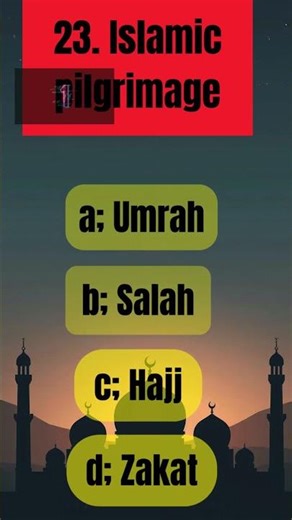 “TEST YOUR ISLAMIC KNOWLEDGE” #ISLAMIC