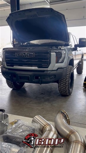 2024 GMC Bison edition Duramax in for a TWIN TURBO KIT! #gmc #duramax