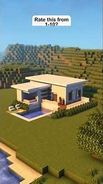Easy Starter modern house tutorials #shorts #minecraft #minecraftbuilding #aesthetic