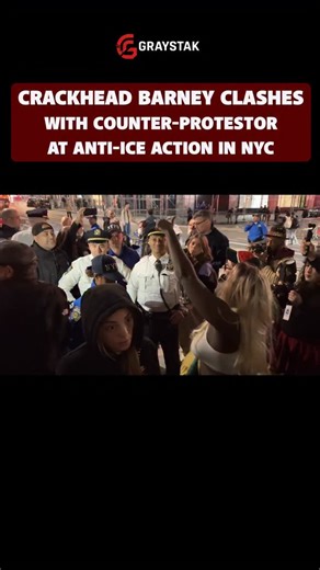2K views | NYC - 10/22/25: Last night Crackhead Barney clashed with counter protestors at an Anti-ICE action in Manhattan. | Christopher Sweat | Facebook