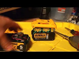 How to take apart a 20v DeWalt Battery