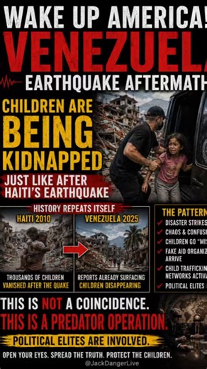 🔥SHOCKING VIDEO OUT OF VENEZUELA PROVES THAT IN THE AFTERMATH OF THE EARTHQUAKE, THOUSANDS OF CHILDREN ARE BEING KIDNAPPED - JUST LIKE HAITI IN 2010 😳