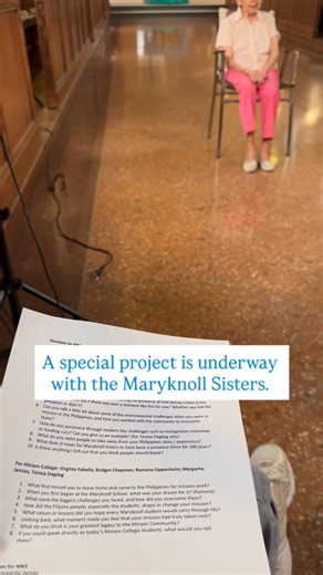 What a blessing it was to have spent the day with Mount Saint Mary College students! @cadmmsmc Their film class is helping us with a special project for the upcoming year, one where you’ll be able to learn more about the many lives of Maryknoll Sisters!! Thank you to all the students who are helping us share our story 🌎 #catholicsisters #catholic #maryknollsisters | Maryknoll Sisters of St. Dominic, Inc.