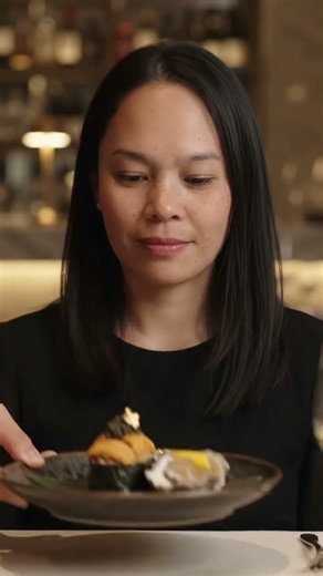 Ultimate Sea urchin sushi with caviar and mango