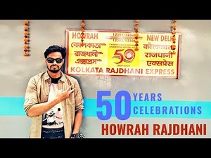 India's first Howrah Rajdhani Express celebrating 50 years 😍