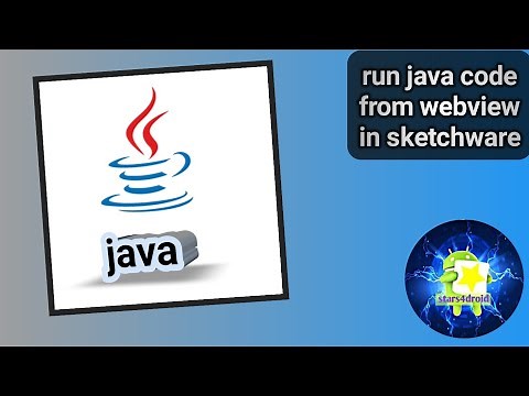 run java code from webview | javascript interface | sketchware