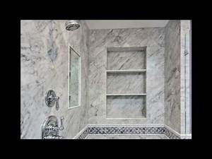 White carrara marble bathroom designs