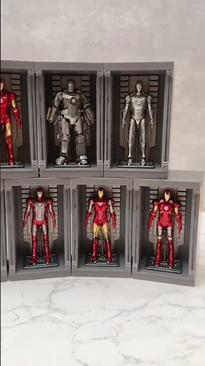 Action Figure ZT Toys Marvel Licensed 120 Iron Man Hall of Armor Full Set