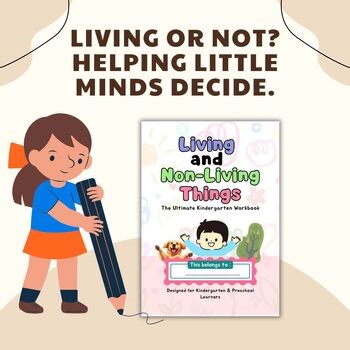 Kindergarten Science Worksheets | Living and Non-Living Things Workbook