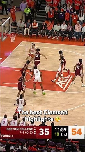 Clemson is always exciting to watch 🤩 #clemson #accbasketball #collegebasketball
