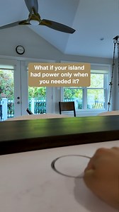 Power that pops up when you need it, disappears when you don’t. ✨ Tammy and her team from @kbfbyaudi added Point Pod Pop-Ups to this modern kitchen design to add convenient power access while maintaining aesthetics! Which are you choosing, white, black, or a custom cutout of your countertop? #popupoutlet #pointpod | Docking Drawer