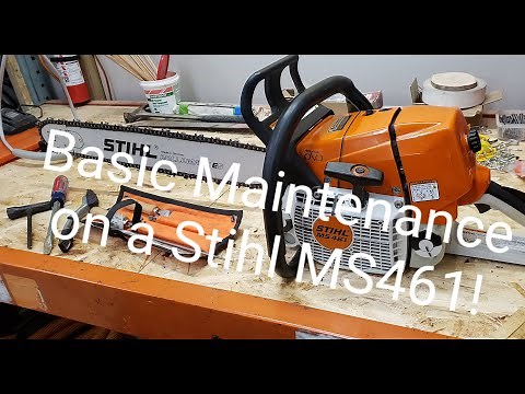 Basic Chainsaw Maintenance On A Stihl MS461!