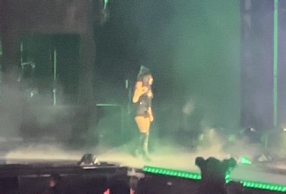 Lady Gaga pauses show after dancer falls off stage