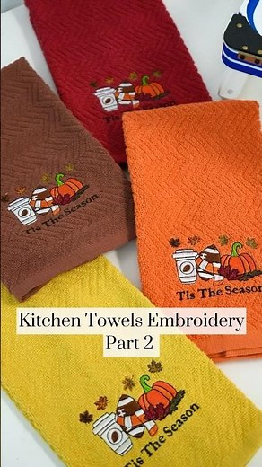 Kitchen Towel Embroidery- Part 2- With the help of the T-Square and 5.5” Mighty Hoop Fixture