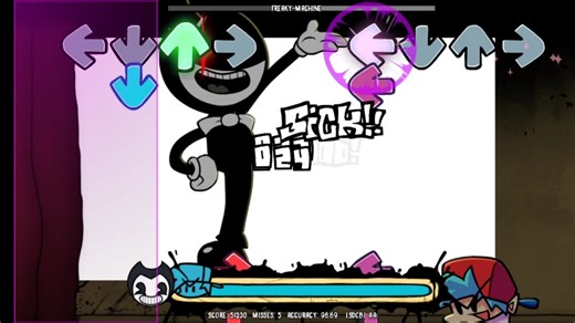 FNF Indie cross Week3隐藏曲FREAKY MACHINE通过