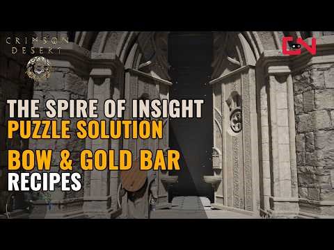 Crimson Desert The Spire Of Insight Puzzle - Get Gold Bar & Bow Recipes
