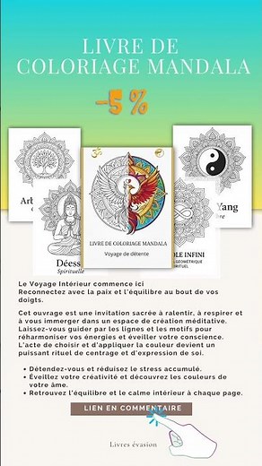 LIVRE DE COLORIAGE MANDALA