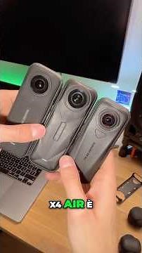 The differences in your hands between the insta360 X4, X4 air, and X5 🏆 #insta360 #comparison