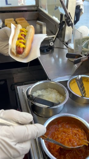 Mustard, Onion & Sauerkraut 🌭👑 Stop by today and try a delicious grilled hot dog! | The Hot Dog King
