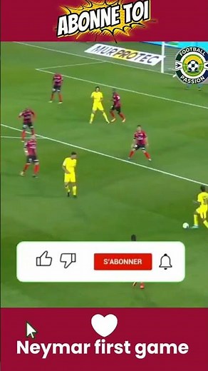 Neymar Jr Premier Match au PSG Complet Débuts Explosifs vs Guingamp Buts Highlights #football