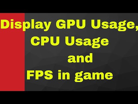 How to Display FPS or GPU TEMP or CPU TEMP / Benchmark in Game