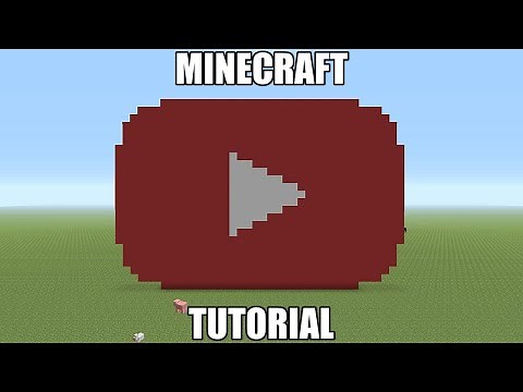 Minecraft Pixel Art Tutorial - Youtube Logo