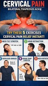 Neck Pain? Try These 5 Exercises for Fast Cervical & Trapezius Relief