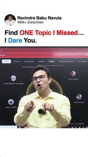 Find ONE Topic I Missed… I Dare You | GATECS | GATEDA | Prof. Ravindrababu Ravula