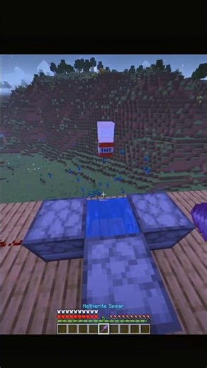 Minecraft TNT Cannon with Spear 😱 | Deadliest Weapon Ever! #shorts