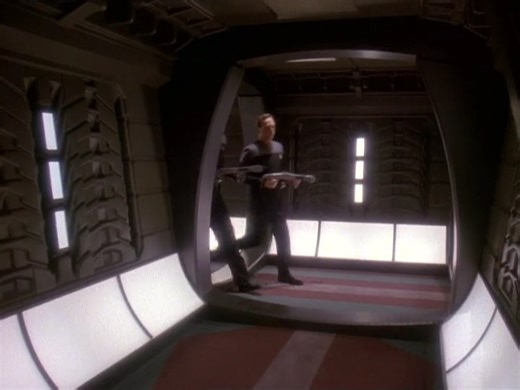 Starfleet Records: Between Love and War. (Arc: Changeling infiltration and Arc: Internment Camp) #klingons "Captain's log, Stardate 50564.2. A large contingent of Klingon warships has arrived from Cardassian space, but its intentions, at least for the moment, remain unclear." A battered Klingon fleet led by Chancellor Gowron unexpectedly arrives at DS9 – the newly arrived Dominion fleet has quickly turned the tide of the Klingon-Cardassian War in favor of the Cardassians, and the incensed Gowron