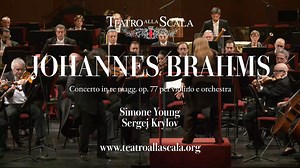 La prima del Concerto per violino nel 1879 è preceduta da un carteggio tra Brahms e il suo amico Joseph Joachim, celebre violinista che terrà a battesimo il concerto, nel quale il compositore cercava non solo il parere ma anche solidarietà dall'interprete. Il concerto di inaugurazione della Stagione Sinfonica 24/25 è ancora disponibile fino al 30 novembre su LaScalaTv diretto da Simone Young. Nel programma il Concerto per violino di Johannes Brahms eseguito da Sergej Krylov e il poema sinfonico 