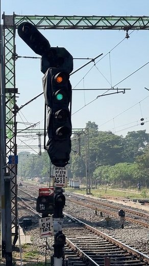 Signal operation for Railway❤️ #train #railway #signal #shorts #shortsvideo #shortsfeed