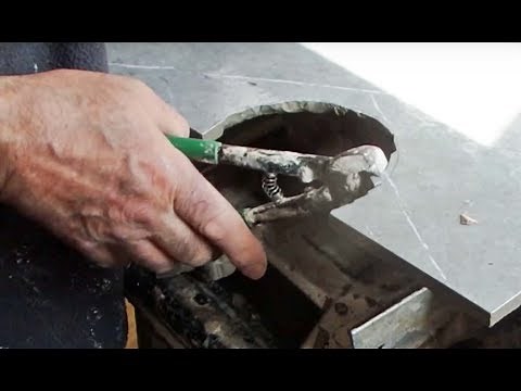 How to cut tile, how to use tile nippers.