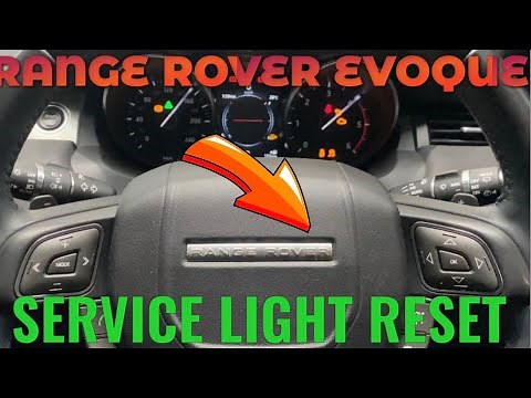 Range Rover EVOQUE service light reset procedure