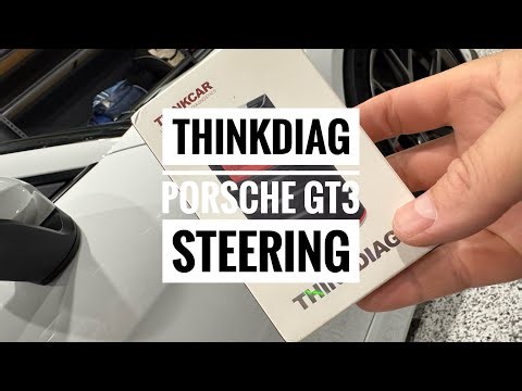 Porsche GT3 Steering Coding with A THINKDIAG on A Cayman Boxster 981 718 or 981