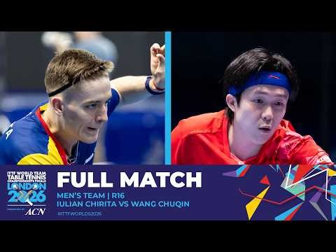 FULL MATCH | Eduard Ionescu vs Wang Chuqin | MT - R16 | #ITTFWorlds2026