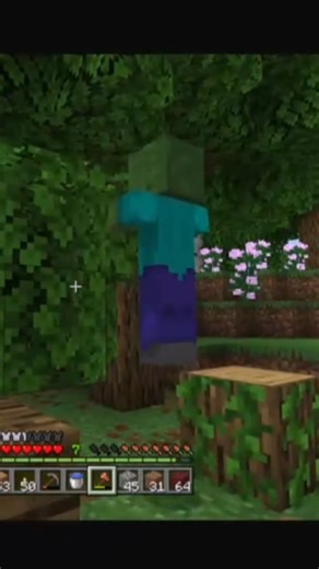 zombie dancing on vines #minecraft #funnymoments