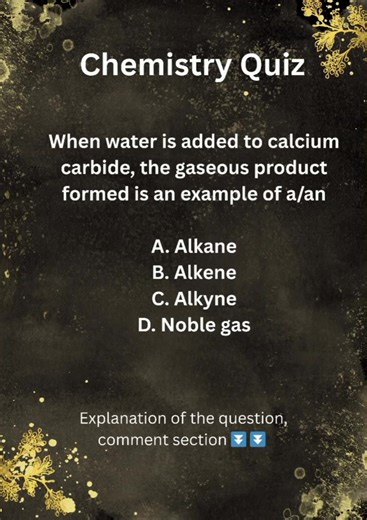 Chemistry Hacks: Calcium carbide reaction explained in 30 seconds #ExamSuccess #WAEC2026 #examtips