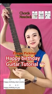 Happy birthday Guitar Tutorial ＆ Easy Chords- Acoustic Guitar Lesson 🎂