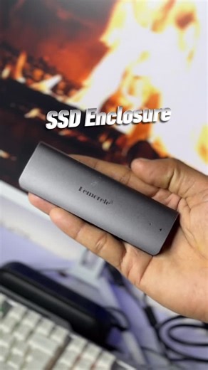 Shubham Ghuge | Tech on Instagram: "Pen drive size… SSD speed ⚡ Enclosure = portable storage ready. This SSD enclosure lets you convert an internal SSD into a portable SSD for fast data transfer and creator storage use. . . [SSD enclosure, portable SSD, SSD case, external SSD setup, SSD to portable drive, NVMe enclosure, SATA SSD enclosure, USB SSD adapter, video editing storage] #ssd #storage #storagehacks #data #tech"