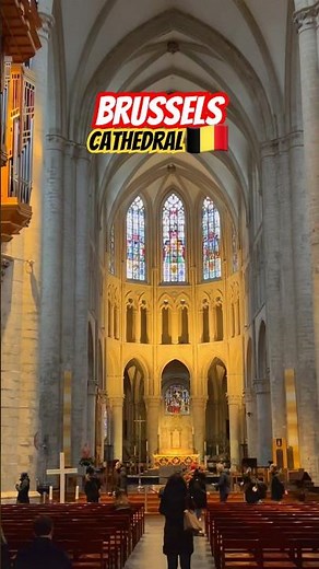 Brussels Cathedral Interior | Gothic Masterpiece
