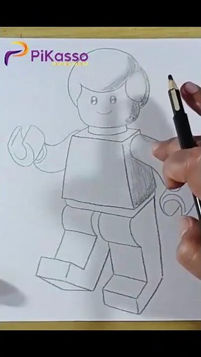 How to Shade a Lego Man Easy in Less Than One Minutes