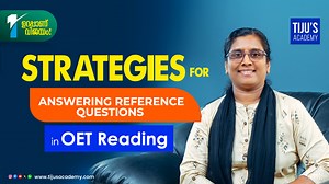3.9K views · 125 reactions | Improve your OET reading score with these effective strategies for answering reference questions. In this video tutorial, learn how to find the correct information and avoid common mistakes. Perfect for healthcare professionals preparing for the OET exam. #oetreading #oet #oetnursing #oetcoaching #oetpreparation #tijusacademy #oetexam #oetreadingstrategies #oettips #oetreadingtips | Tiju's Academy | Facebook