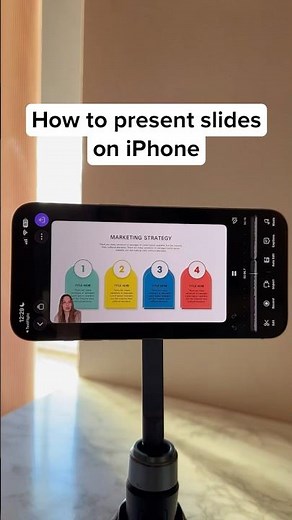How to present slides on iPhone