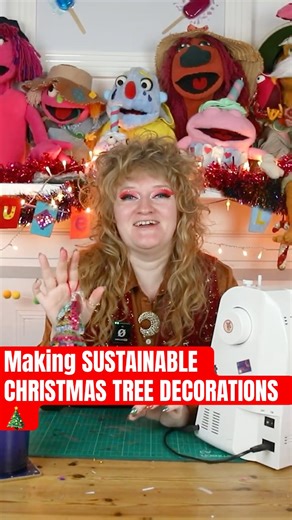 Making SUSTAINABLE Christmas Tree Decorations! 🎄