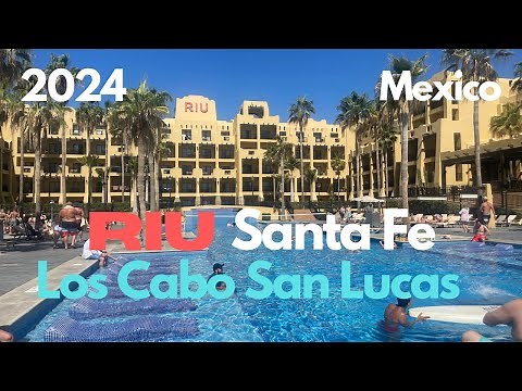 Cabo Spring Break 2024: Full Riu Santa Fe Resort Tour: Fun in Los Cabos Mexico | TravelFoodFun