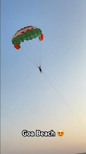 Parachute sailing on goa beach | Goa beach adventures