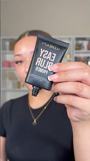 trying the new huda beauty easy blur foundation and primer! ✨🩷 #makeup #hudabeauty